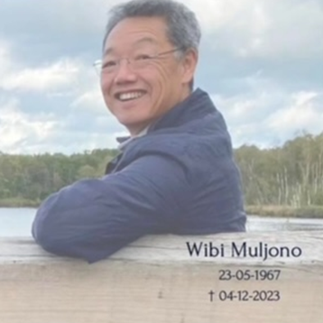 Wibi Muljono overlijdenskaart